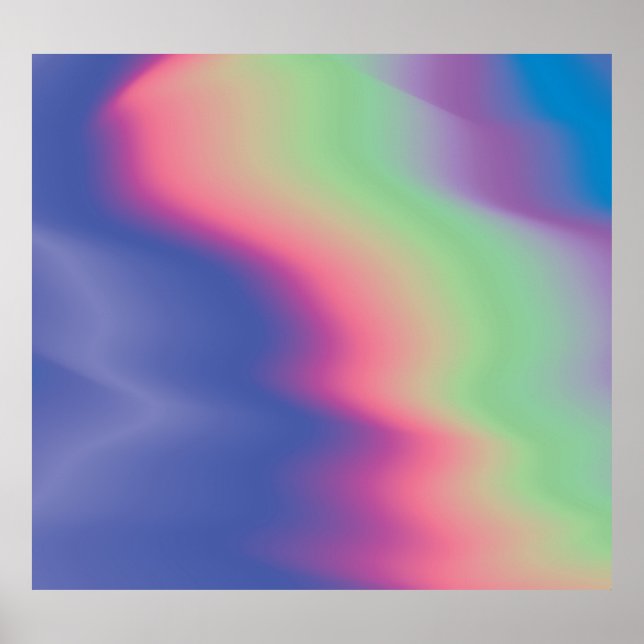 Holografiska färgstarka kedjor: Psychedelic Strukt Poster (Framsidan)