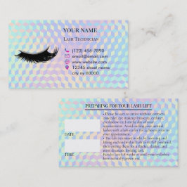 Holografiska fransar före vård Kort för bokning