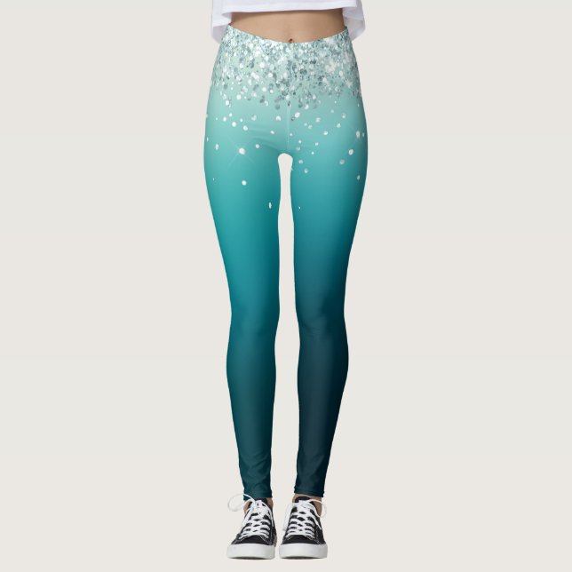 Holografiska julmas Leggings (Framsida)
