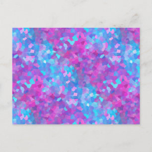 Holografiska miniatyrdiagram Mönster Vykort