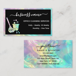 Holografiska Office Städning tjänst Visitkort