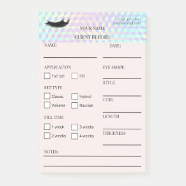 Holografiska ögonfransklient Post-it®-lappar Post-it Block