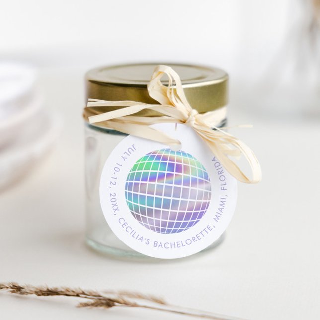 Holografiska Sista Disco Möhippa Gåvor Etiketter (Skapare uppladdad)