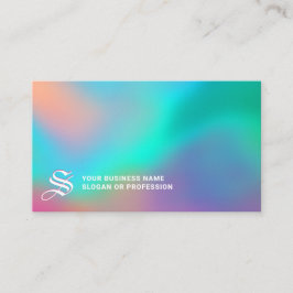 Holografiska Wonderland | Monogram-Affärskort Visitkort