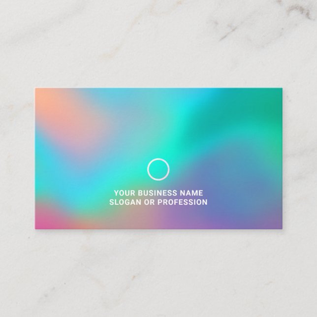 Holografiska Wonderland | Rainbow Professionell Lo Visitkort (Framsida)