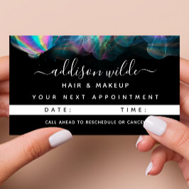 Holografiskt bläck modernt avtalskort tidsbeställning kort