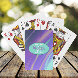 Holografiskt Dreams Lavender Teal Casinokort