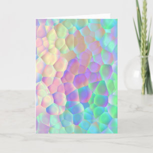 Holografiskt glas Mönster, Iridescent Färg Anteckningskort