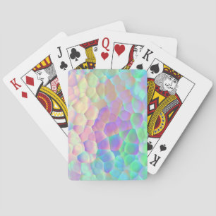 Holografiskt glas Mönster, Iridescent Färg Casinokort