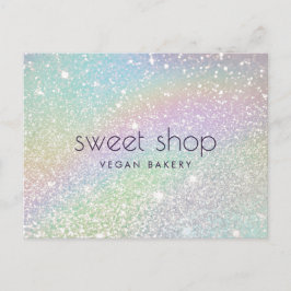Holografiskt glitter bageri, godsis vykort