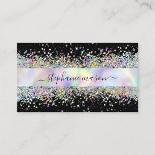Holografiskt Glitter Beauty Salon Black