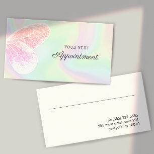 Holografiskt Glitter Butterfly Salon Möte Bu Visitkort