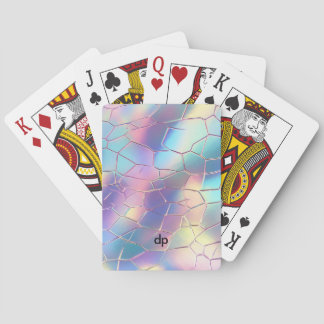 Holografiskt golvunderlag Mönster Monogram Casinokort