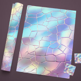 Holografiskt golvunderlag Mönster Monogram Presentpapper