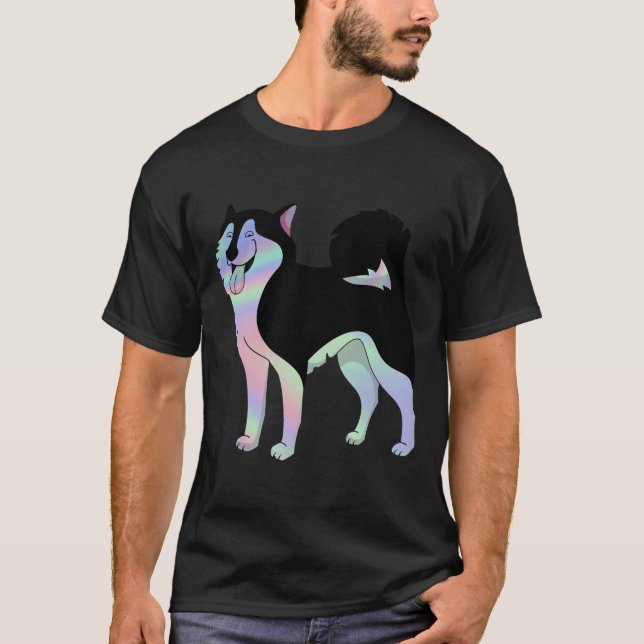 Holografiskt Husky T Shirt (Framsida)
