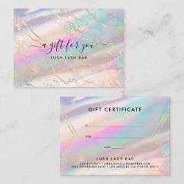 Holografiskt Iridescent Opal-Ädelsten | Presentkor Visitkort