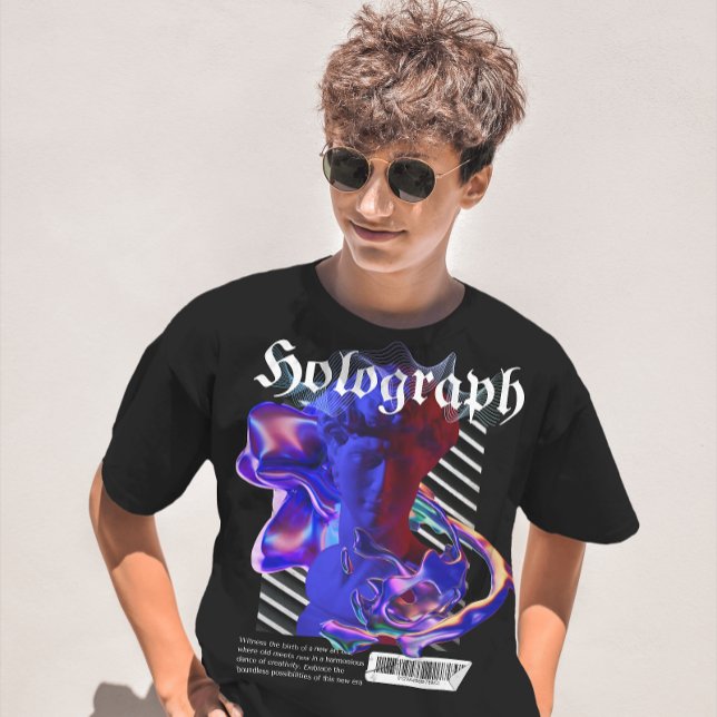 Holografiskt nybildat greek streetwear t shirt (Skapare uppladdad)