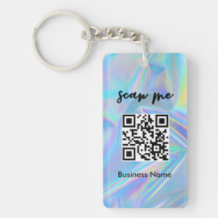 Holografiskt QR-Affärskort Din Logotyp
