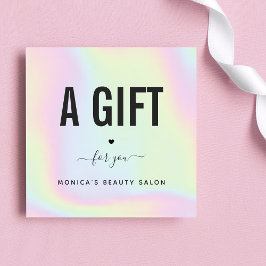 Holografiskt regnbåge Unicorn Pastel Modern Salon