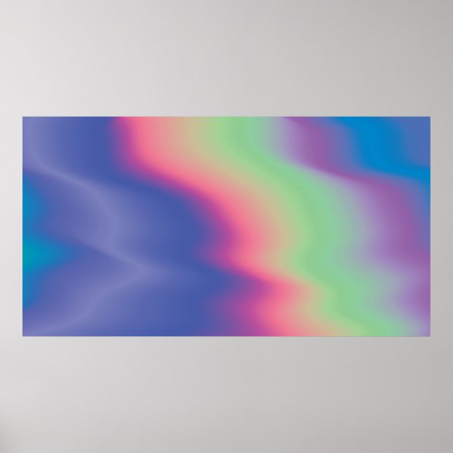 Holografiskt struktur med färgstarka fläckar. Psyc Poster (Framsidan)