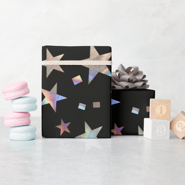 Hologragrafiskt regnbåge Bröllop jul-födelsedag Presentpapper (Baby Shower)