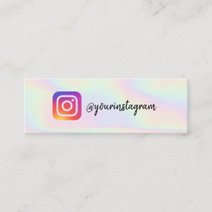 Hologragrafiskt skript för mediet Instagram logoty