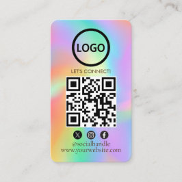 Hologram, Anpassningsbar Cards Modern, Social Medi Visitkort