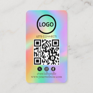 Hologram, Anpassningsbar Cards Modern, Social Medi Visitkort