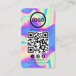 Hologram, Anpassningsbar Cards Modern, Social Medi Visitkort