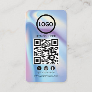 Hologram, Anpassningsbar Cards Modern, Social Medi Visitkort
