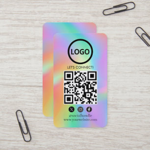Hologram, Anpassningsbar Cards Modern, Social Medi Visitkort