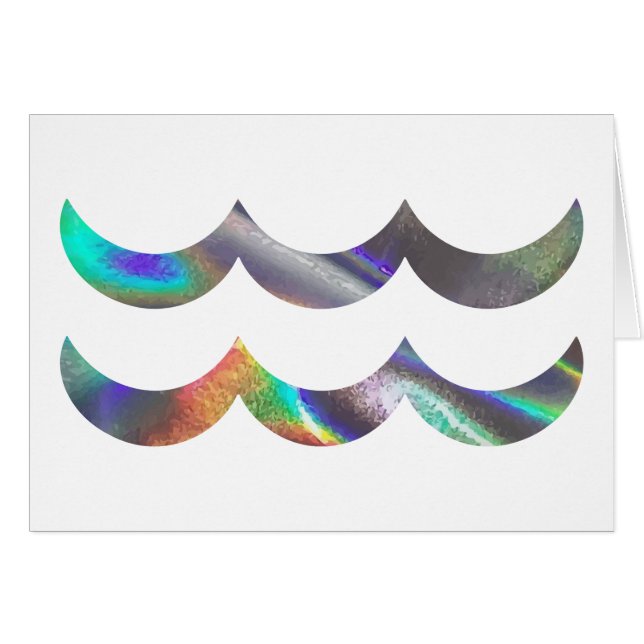 hologram Aquarius Hälsningskort (Framsidan Horizontal)
