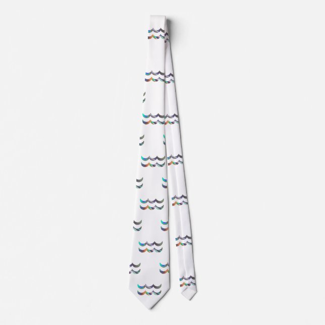hologram aquarius manar necktie-halsens herrkläder slips (Framsida)