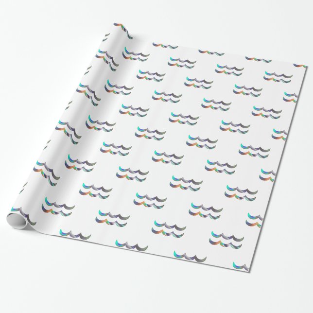 hologram Aquarius Presentpapper (Utrullad)