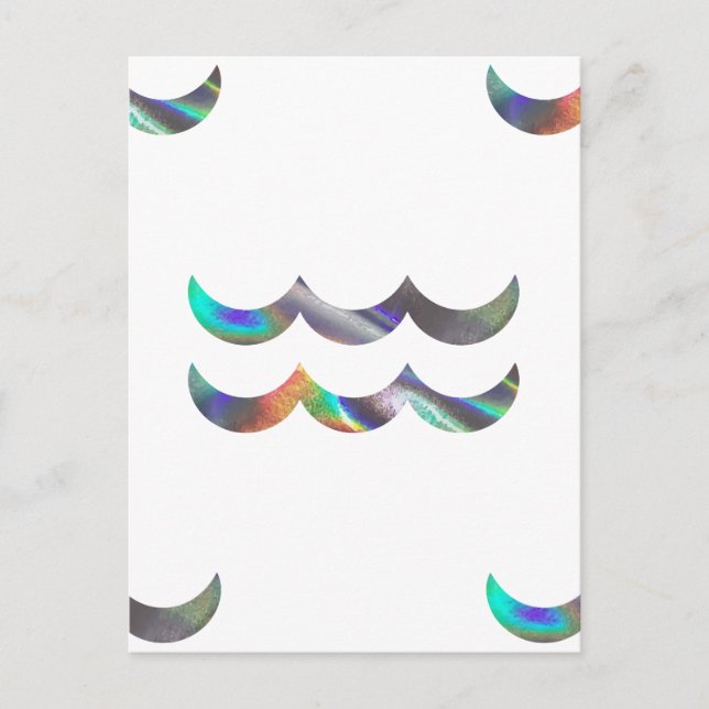 hologram Aquarius Vykort (Framsida)