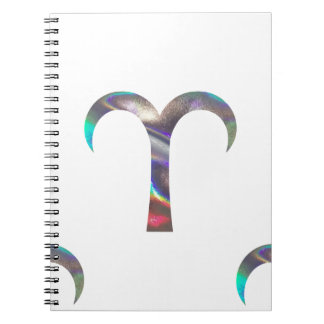 hologram Aries Anteckningsbok Med Spiral