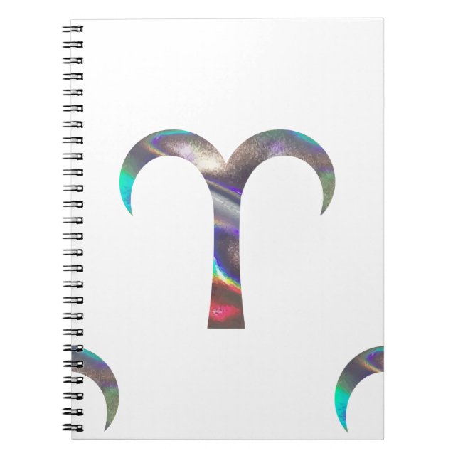 hologram Aries Anteckningsbok Med Spiral (Framsidan)