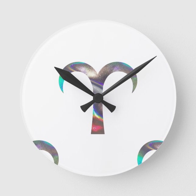 hologram Aries Rund Klocka (Framsida)