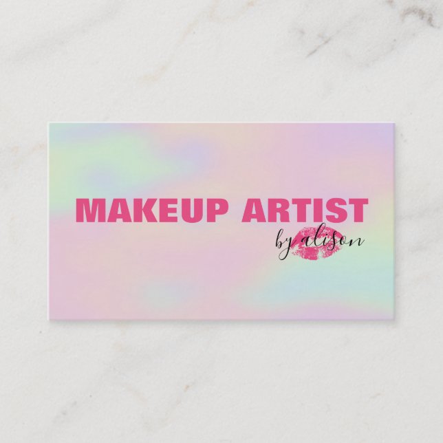 Hologram Background Visitkort (Framsida)