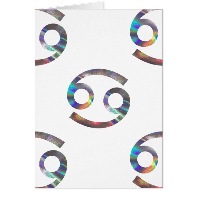 hologram Cancer Hälsningskort (Framsidan)