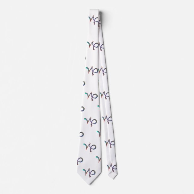 hologram Capricorn herrkläder manar necktie halsba Slips (Framsida)