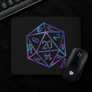 Hologram D20 Crit PnP Tabletop Gamer Dice Musmatta