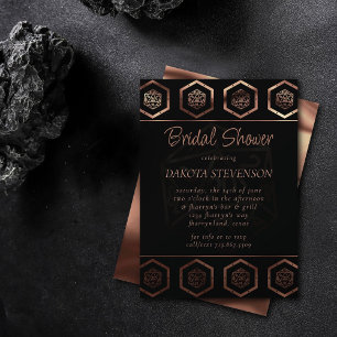 Hologram D20   PnP Tabletop Gamer Gender Reveal Inbjudningar