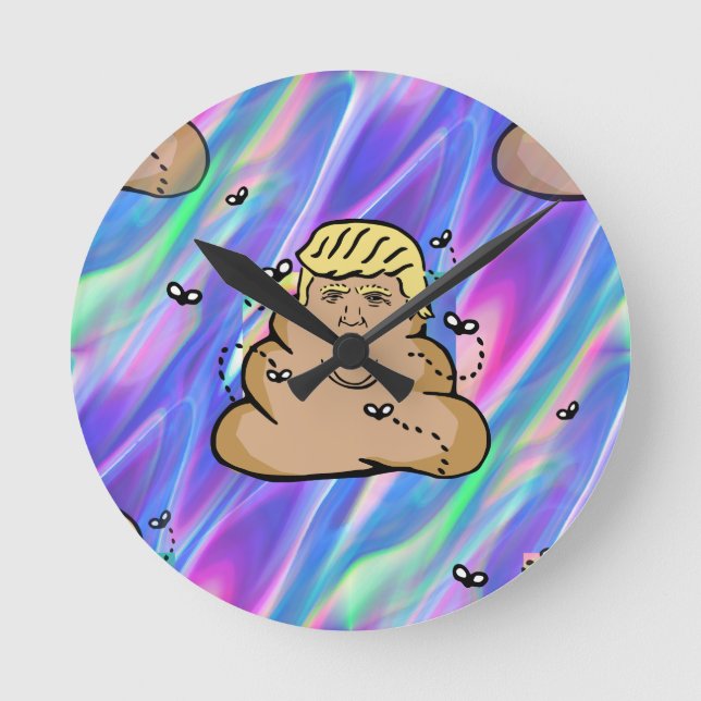 Hologram-dumptrast Rund Klocka (Framsida)