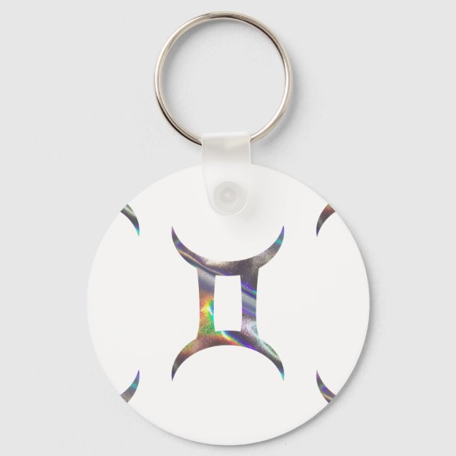 hologram Gemini Nyckelring (Framsida)