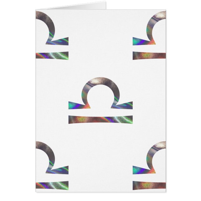 hologram Libra Hälsningskort (Framsidan)