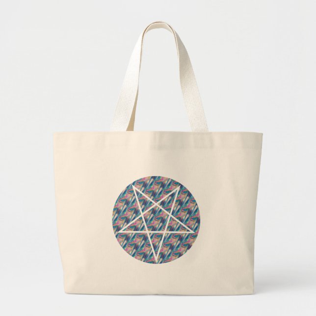 hologram pentagram jumbo tygkasse (Framsidan)
