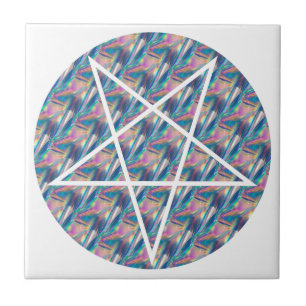 hologram pentagram kakelplatta