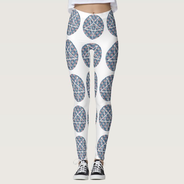 hologram pentagram-legeringar leggings (Framsida)