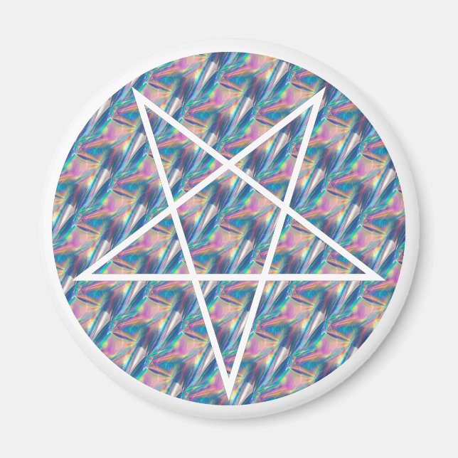 hologram pentagram magnet (Framsidan)